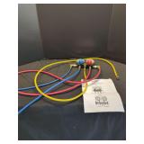 FJC Automotive Air Conditioning Manifold Gauge Set with Hoses and Manual