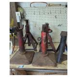 Metal Jack Stands Group Lot