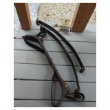 Set of Curved Metal Rods and Plastic Brackets with Nylon Straps