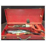 Milwaukee Heavy Duty Sawzall Model 6527 with Metal Case and Assorted Blades