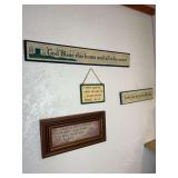 Assorted Decorative Wall Plaque Lot