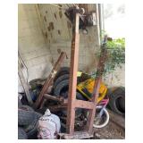 Red Metal Engine Hoist