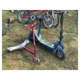 Two Assorted Scooters Including eZip 400 and Razor PowerWing