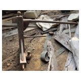 Three-Point Tractor hay spear and  Hitch Attachment with Ball Mount