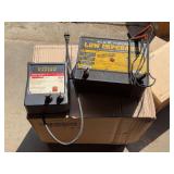 Lot of Two Electric Fence Controllers Including Fi-Shock Model SS-7000 and Zareba BullDozer WD56-B