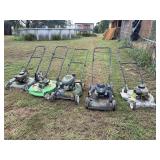 Five Walk-Behind Push Mowers
