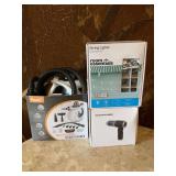 Room Essentials String Lights, Phueut Multipurpose Steam Cleaner, and Handheld Vacuum Cleaner Lot