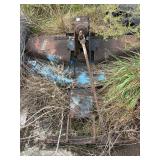 Blue Metal Rotary Mower Deck with Gearbox and PTO Shaft