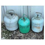 Metal Tanks and Gas Cylinders Lot of Three
