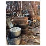 Barn Contents Including Hardware, Tires, and Equipment