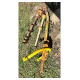 Leinbach Line 3 Point Hitch Post Hole Digger with 3.5 Foot Auger and 10 Inch Width