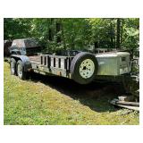 Dual Axle Utility Trailer with Ramps and Toolbox (No Title)