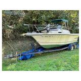 Trophy Pro 2052 WA Cabin Cruiser Boat & Trailer (Boat Has Title, Trailer does not have Title)