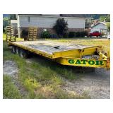 Tri-Axle Gator Equipment Trailer with Ramps and Pintle Hitch (No Title)