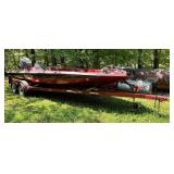 1997 Bumble Bee Pro Vee Boat With Trailer (No Title)