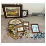 Assorted Framed Artwork, Wall Hangings, and Decor Lot