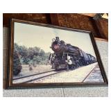 Framed Locomotive Train Print