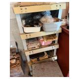 Energizer Max Store Display Shelf Unit with Contents and Wooden Stool