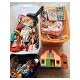 Assorted Toys, Plush Animals, Dolls, and Media Collection