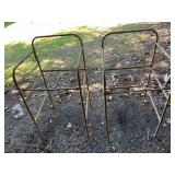 Pair of Metal Livestock Squeeze Chute Frames