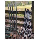 Fencing Posts, Electric Stakes, and Garden Hose Lot