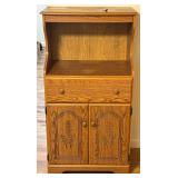 Oak Microwave Stand