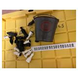 Cincinnati Reds World Champions 75 Commemorative Metal Bucket, Plastic Chess Pieces, and Player Photo Strip