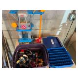 Fisher-Price Rescue Heroes Playset, Action Figures, and Hot Wheels 100-Car Storage Case