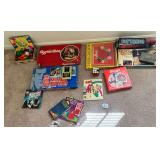 Assorted Lot of Board Games, Electronic Games, and Books with Records
