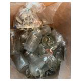 Large Quantity of Glass Mason Jars with Lids