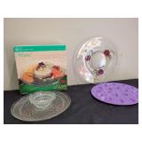 Anchor Hocking Wexford 2-Piece Glass Chip and Dip Set with Original Box