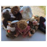 Plush Toys and a Doll