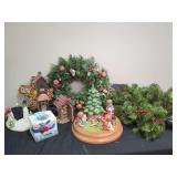 Assorted Holiday Decor, Figurines, and Household Collectibles Collection