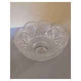 Cut Glass Bowl with Pedestal Base
