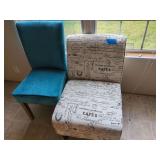 Upholstered Chairs, Pair