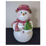Los Angeles Pottery Ceramic Snowman Cookie Jar Design by Laurie Gates