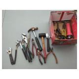 Hand Tools Including Pliers, Wrenches, and Hammers