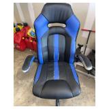 Black and Blue Gaming Style Office Chair