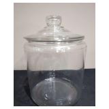 Clear Glass Storage Jar with Lid