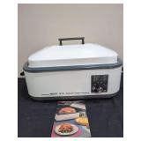Nesco 18 Quart Roaster Oven with Recipe Book and Interior Rack
