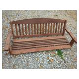 Wooden Outdoor Bench Swing