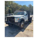 2011 Ford F-450 Super Duty Flatbed Truck (Has Title)