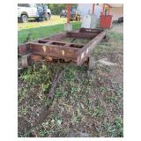 Heavy Steel I-Beam Industrial Cart Frame - Approx. 16 Feet Long (NO TITLE)