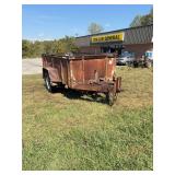 Single Axle Utility Trailer with Pintle Hitch (NO TITLE)