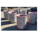 6 Concrete Driveway/Parking Lot Boundary Barriers