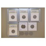 9 Indian Head/Buffalo Nickels,