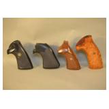 4 Pair Of Revolver Grips, 2 Pachmayr & 2 Custom Wood Grips,