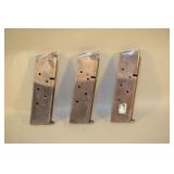 Three 1911 Style WWI .45 ACP Pistol Magazines,