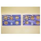1999 & 2000 US State Quarter Proof Sets,