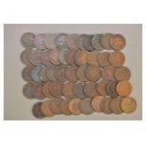 50 (Full Roll) Of Indian Head Cents,